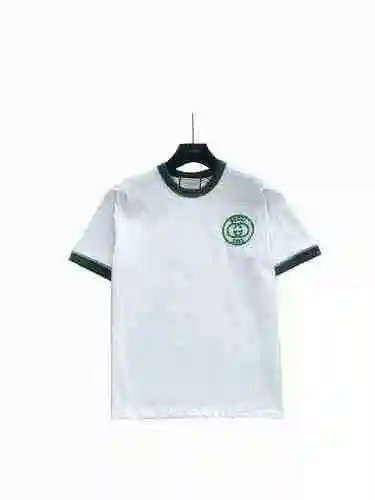 Gucci Gucci 23ss Última camiseta bordada con logo de verano