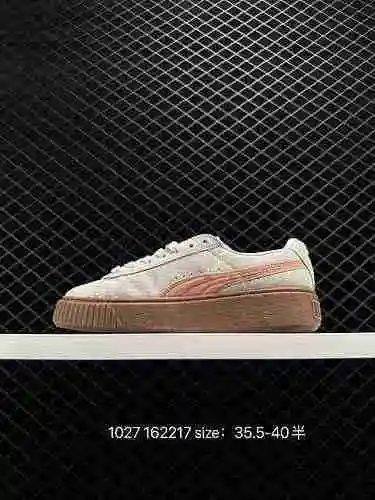 85 Puma Cali Wn&# x27; S Sandwich Puma Grueso Suela Pequeña Malla Zapatos Rojos ¡Zapatos De Tabl