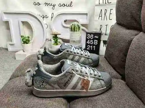 211D Melting Sadnessadidas origins Superstar Karoro Cool Grey Rabbit Shell Head Classic Low Top Casu