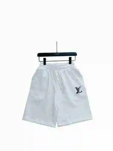 Pantalones cortos bordados con logotipo clásico de Louis Vuitton
