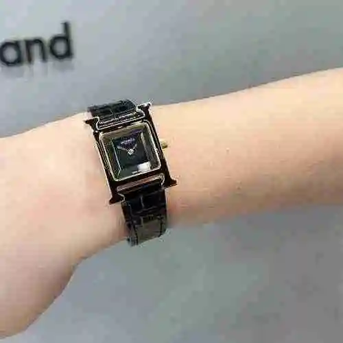 Herm è s Watch Reloj para mujer combinado con movimiento mecánico original completamente automático 