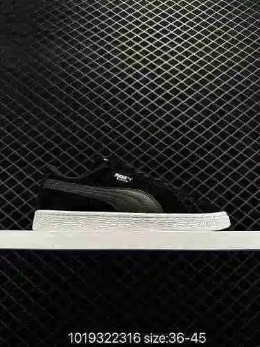 Marca 8: Puma Puma Introducción: Puma Suede Caja original Panel de cuero en contraste de color verda