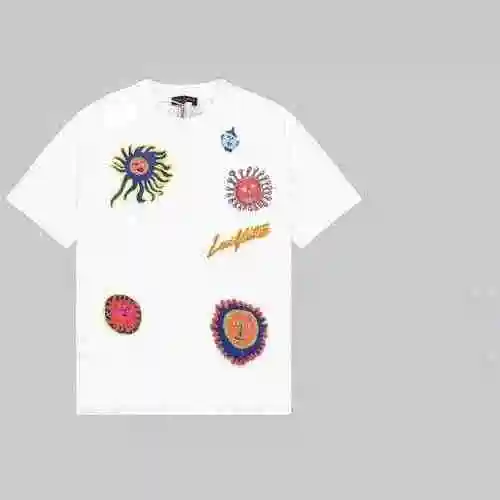 LOUIS VUITTON Louis Vuitton Yayoi Kusama Co Branding Series 2.0 Camiseta de manga corta estampada co