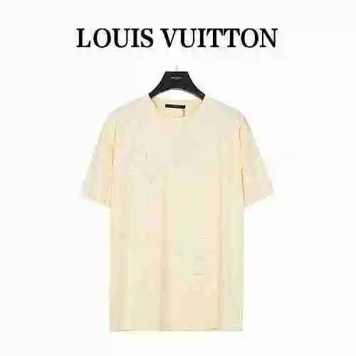 Louis Vuitton/Louis Vuitton Manga corta con logotipo grande en relieve