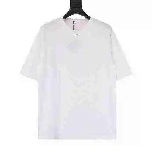 Prada/Prada estampado de letras pequeñas cuello redondo manga corta</span>