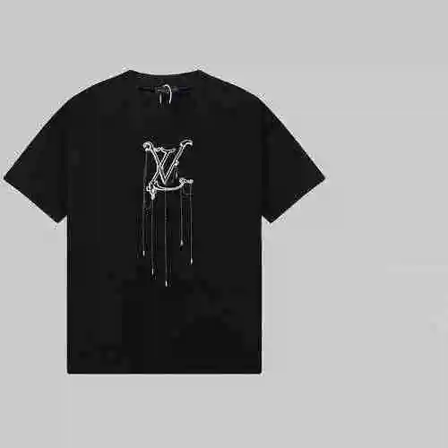 Camiseta de manga corta con estampado de logo de LOUIS VUITTON BORDADO