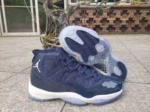 AIR jordan11 jordan dan 11ª generación azul profundo blanco 40-47