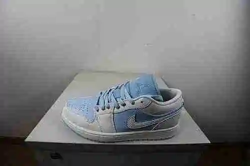 Jordan 1ª generación corte bajo azul blanco 36-46