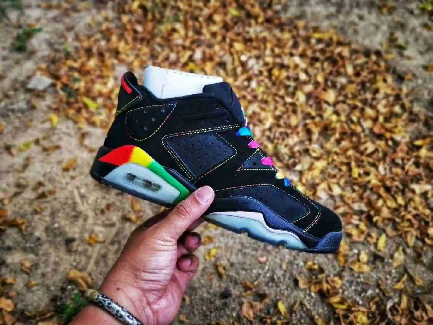 Air Jordan 6  黑七彩低帮二层36----47 (9).webp
