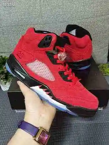 Jordan Dan Khaki24 Air Jordan 5 AJ5 Big Red Bull Red Bull Jordan 5 Zapato de baloncesto 40-47 con me