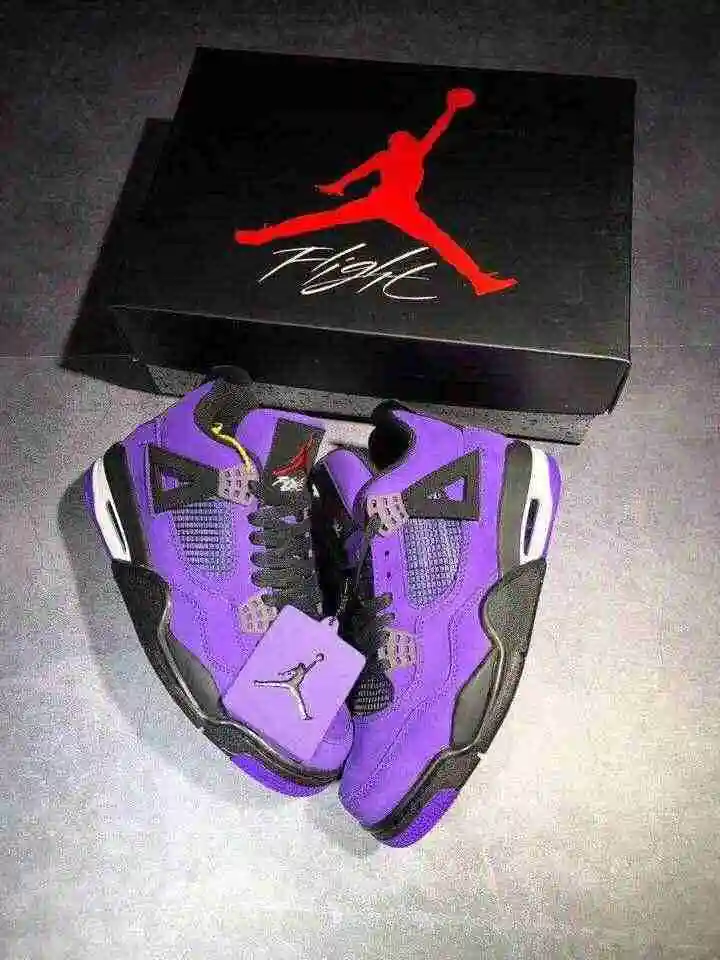 Travis Scott x Air Jordan 4联名紫色 (1).webp