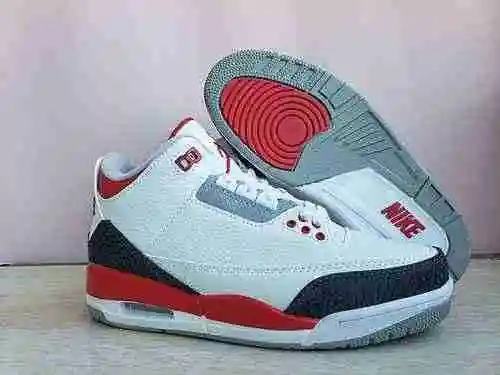 AIR Jordan 3Jordan Dan 3rd Generation Blanco Negro Rojo NIke40-47