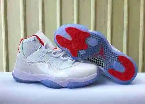 Jordan Dan 11.a generación JORDAN 11 zapatos blancos y rojos para hombre y mujer 36-47