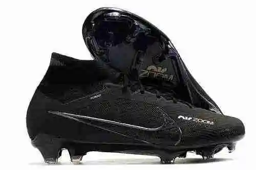 Llegada) Nike Assassin's 15th Generation All Black World Cup Incorporado All Air Cushion Waterproof 
