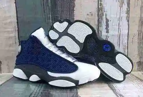 JORDAN 13 Blanco Gris Azul (3M) Zapatos para Hombre y Mujer 36-47