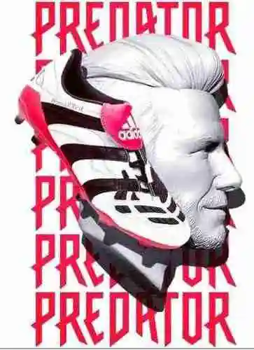 Llegada) Dreamback 98 Adidas Falcon Replica Blanco Negro FG Predator Accelerator Bota eléctrica PRED