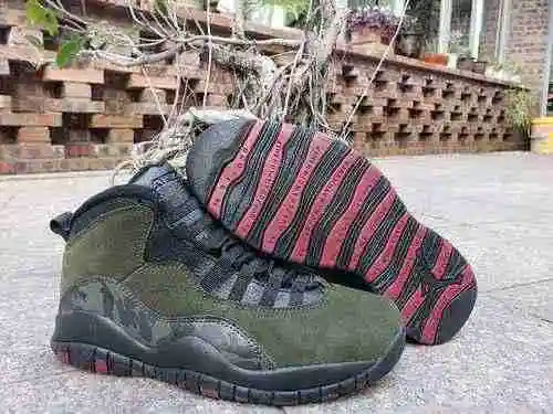 AIR JORDAN 10 Jordan Dan 10th Generation Army Green Camo Zapatos para hombre 40-47