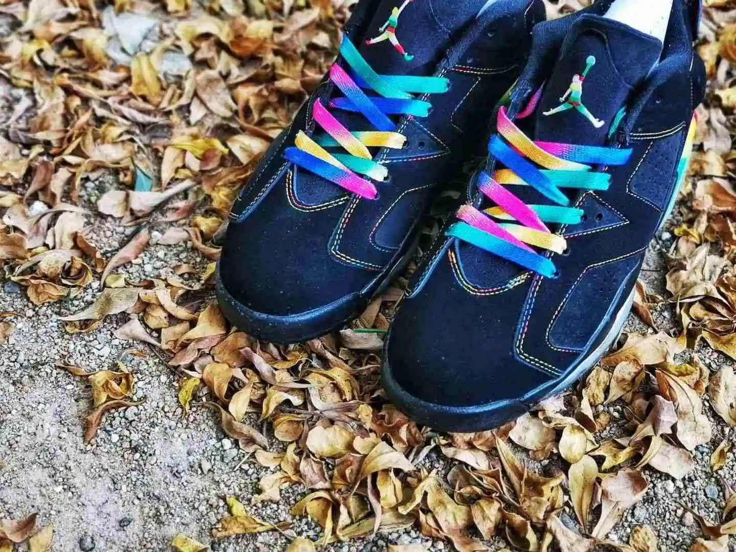 Air Jordan 6  黑七彩低帮二层36----47 (7).webp