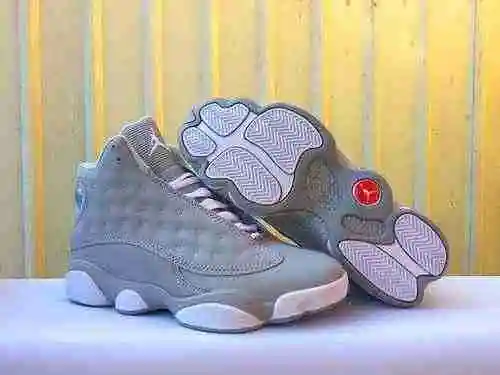 JORDAN13 Zapatos totalmente grises para hombre y mujer: 36-47