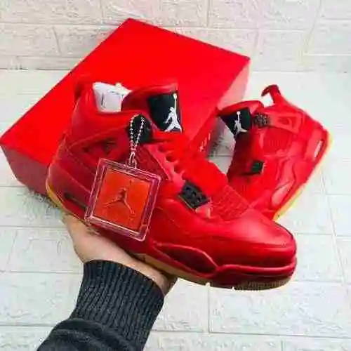 AIR JORDAN 4 Jordan Dan 4ta Generación Raspador Rojo Chino 36-47