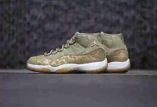 Air Jordan 11 Gold Pearl "Olive Lux" 36-47.5 (incluida la mitad del tamaño)