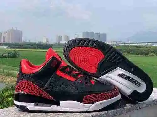 Jordan Dan Generation 3 Negro Rojo Grietas 40-47