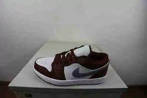 Jordan 1st Generation Low Cut Blanco Rojo Plata 36-46