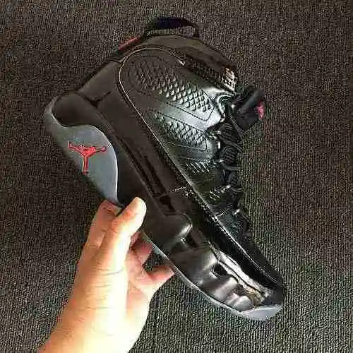 AIR jordan9 Nuevo color a juego Negro Rojo Gris Zapatos de hombre 40-47