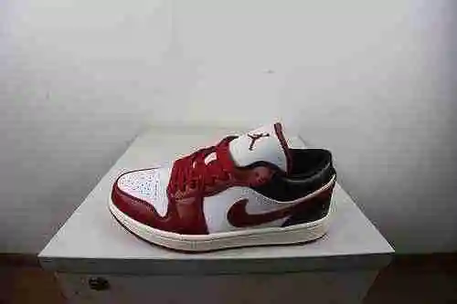 Jordan 1st Generation Low Cut Blanco Rojo Negro 36-46
