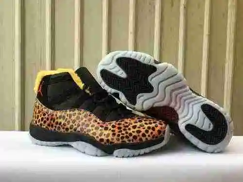 Jordan Dan 11.a generación AIR JORDAN 11 zapatos con estampado de leopardo para hombre y mujer 36-47