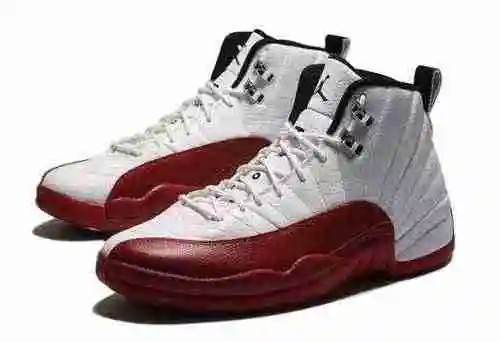 Air Jordan 12 "Cereza" Blanco Rojo 41-47