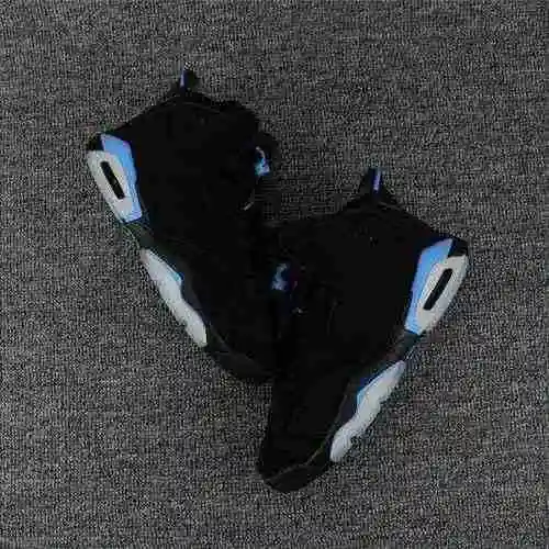 AJ6 Negro Carolina del Norte Super A 40-47