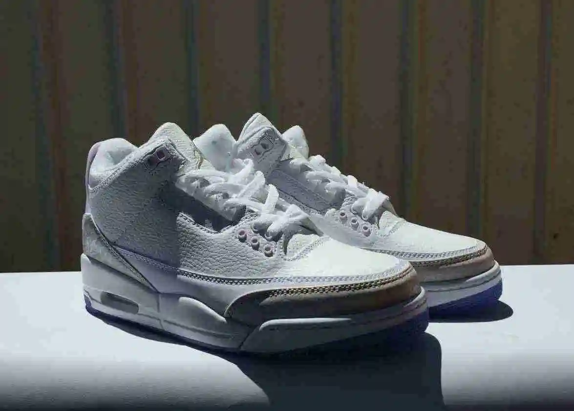 JORDAN 3全白（透明）男鞋：41-47