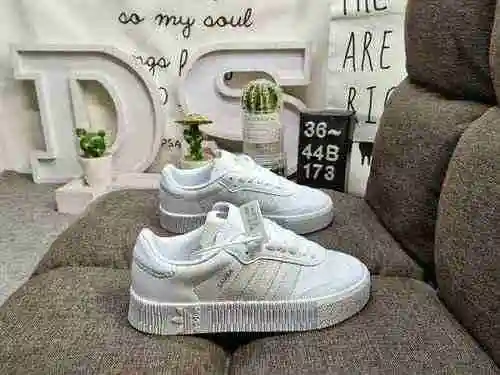 173DAdidas clover SAMBAROSE W zapatos de esponja de suela gruesa zapatos de tabla versátiles zapatos