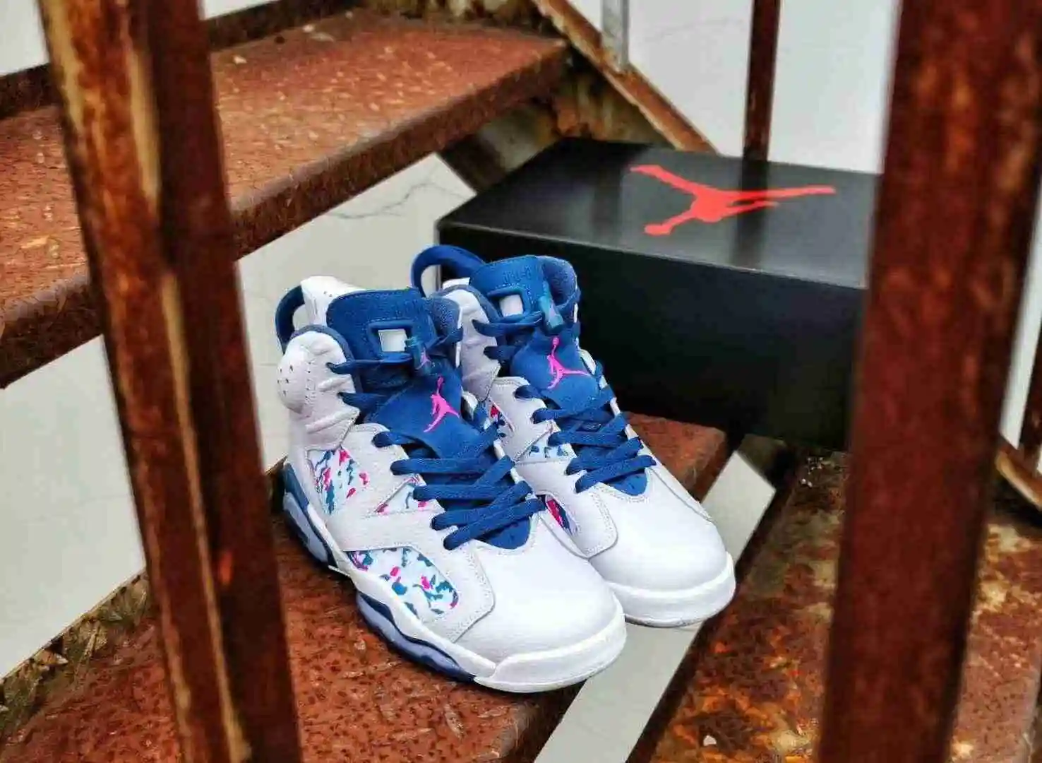 Air Jordan 6 扎染油画彩色男鞋 真标高品质 40----47带半码 (7).webp