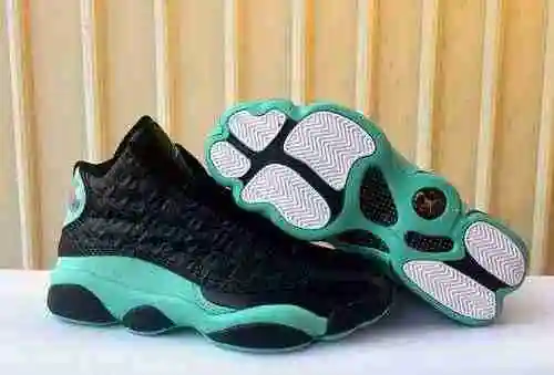 Jordan 13 Tiffany Color a juego Zapatos para hombre y mujer: 36-47