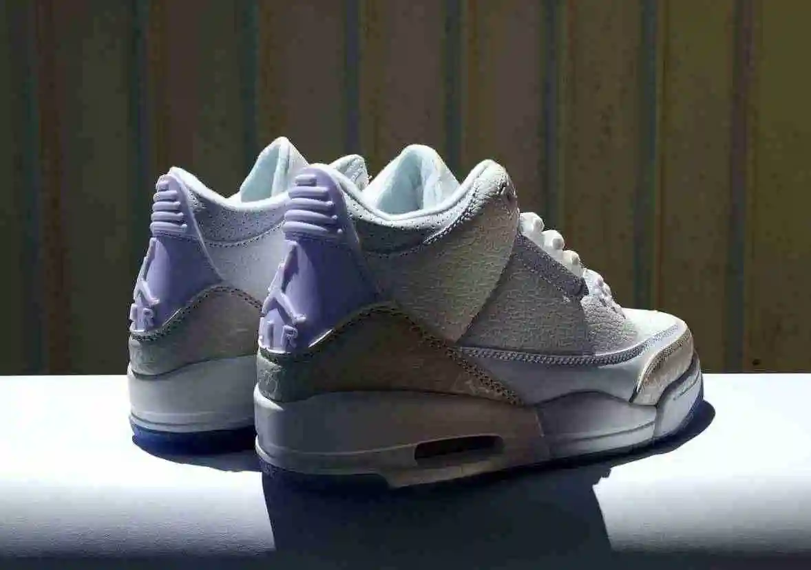 JORDAN 3全白（透明）男鞋：41-47