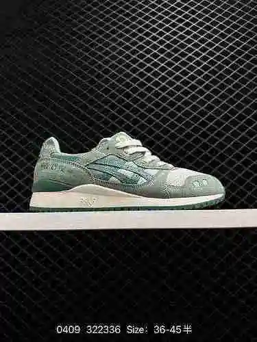 8 Asics Ascs Gel Lyte III Generation 3 utiliza material superior de cuero de piel de cerdo para mejo