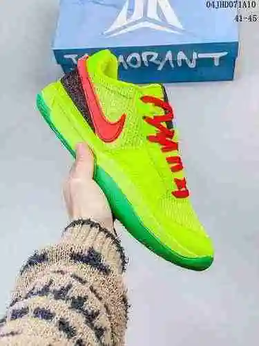 2235 Morant 1st Generation Ja1 Zapatilla De Baloncesto Verde Rojo 40-45