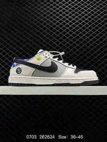 2 Nk SB Dunk Low Smiling Face Low Top Zapatos de tabla casuales BB69-3 # Caja de zapatos personaliza
