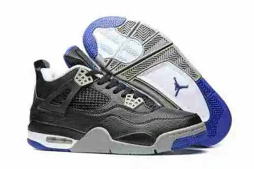 Zapato JORDAN 4 Negro Azul Hombre 41-47#