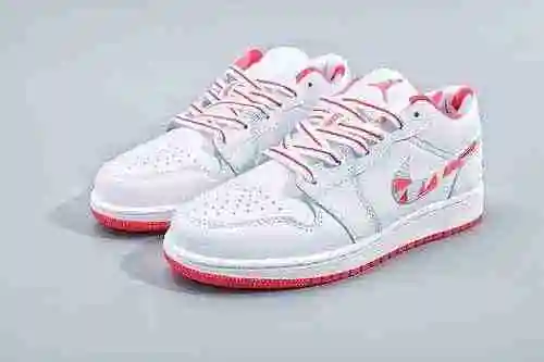 Jordan1 Blanco Melocotón Rojo 104 Zapatos de mujer 36 36.5 37.5 38 38.5 39