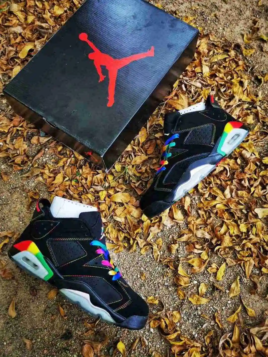 Air Jordan 6  黑七彩低帮二层36----47 (8).webp