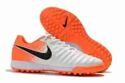 Llegada) Nike TIEMPOX Legendary 7 Spike TF Césped artificial MD Wye Dragon Sole Bota de fútbol Nike 
