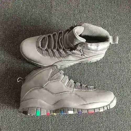 Zapatos Jordan Dan de décima generación AJ10 grises de siete colores para hombre 41-47