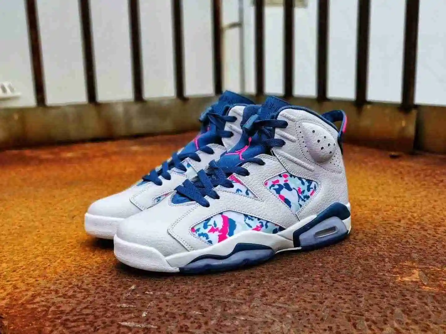 Air Jordan 6 扎染油画彩色男鞋 真标高品质 40----47带半码 (4).webp