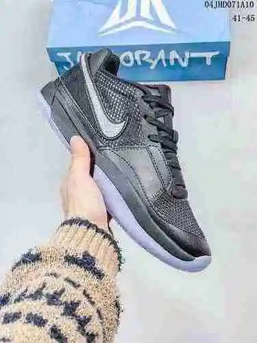2235 Morant 1st Generation Ja1 Zapatilla Baloncesto Negro Plata 40-45