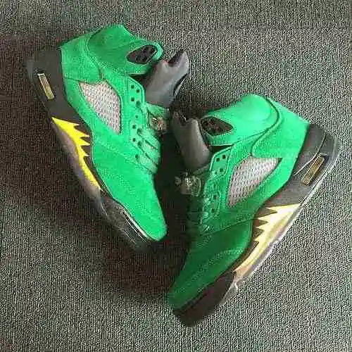 AIR JORDAN 5 Jordan Dan 5th Generation Oregon Gamuza Pato Verde 41-47