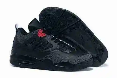 Jordan 4 Negro Rojo Explosión Crack Envío 41-47