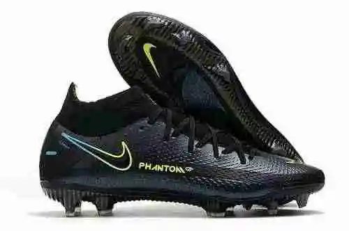 Llegada) Nike Phantom GT High Top Waterproof Full Knit Negro Original Sole FG Bota de fútbol Nike Ph